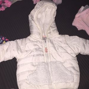 Newborn girl winter jacket